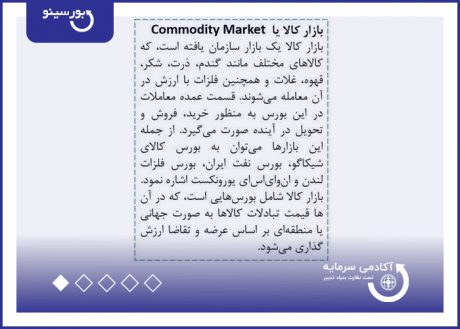 بازار کالا (Commoditi market)